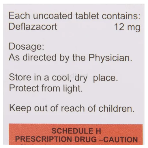 defcort 12 tablet 10's